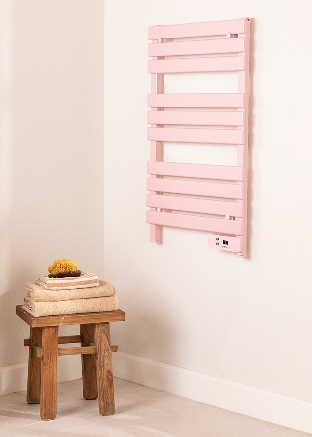 Pink towel online rail