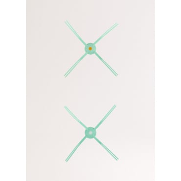 Pack of 2 silicone brushes NETBOT S15 / S15 2.0 / S40 - Side brush x1 Left x1 Right Exclusive