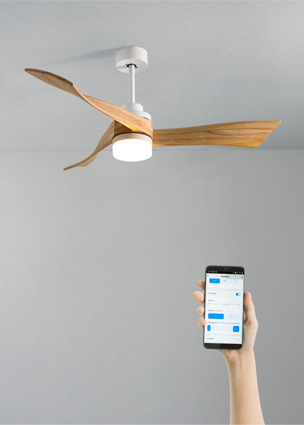 Modern ceiling fans with light - Create