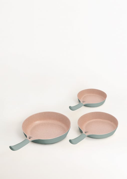 PAN STUDIO cookware 3 pans made of cast aluminium with ceramic coating
