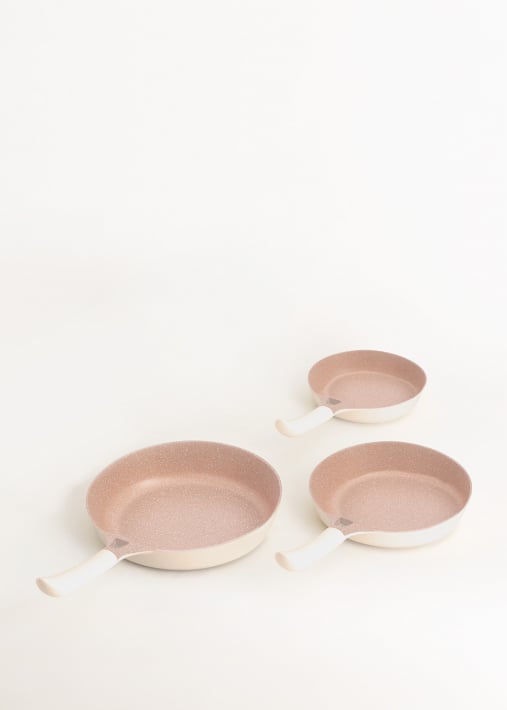 PAN STUDIO cookware 3 pans made of cast aluminium with ceramic coating