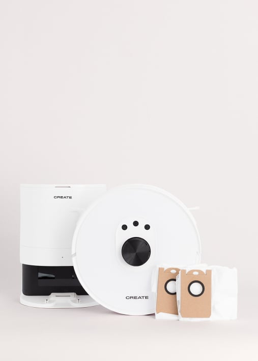 PACK NETBOT LS27 Robot Laser Vacuum Cleaner with Self-Unloading Base + Set of 2 Dust Container Bags