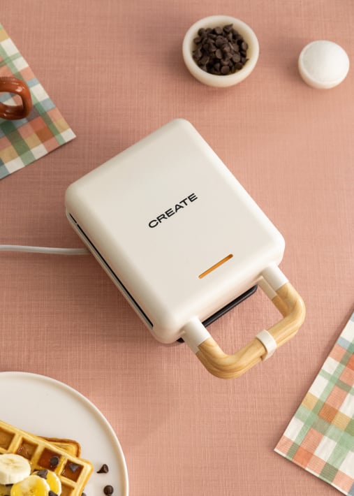 STONE STUDIO - Sandwich grill and waffle maker with removable plates