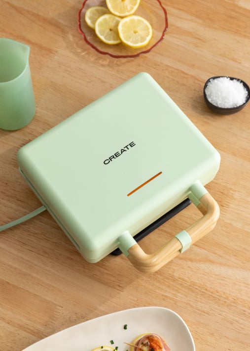 STONE STUDIO - Sandwich grill and waffle maker with removable plates