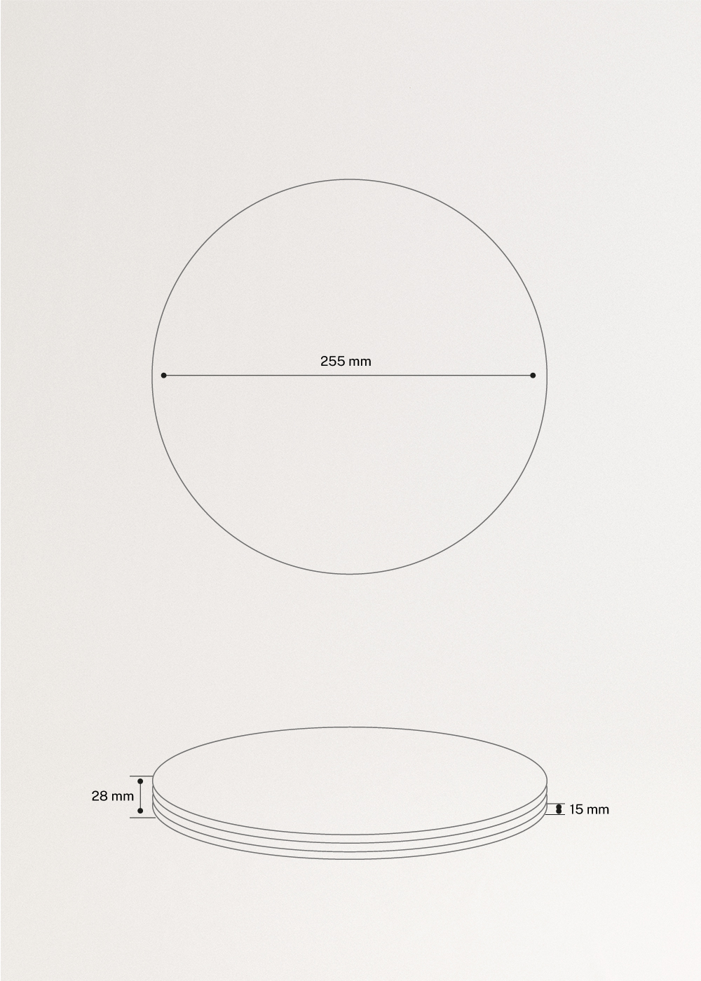KITCHENWARE OUTDOOR ECO - Set of 4 plates for outdoors, medidas foto vertical