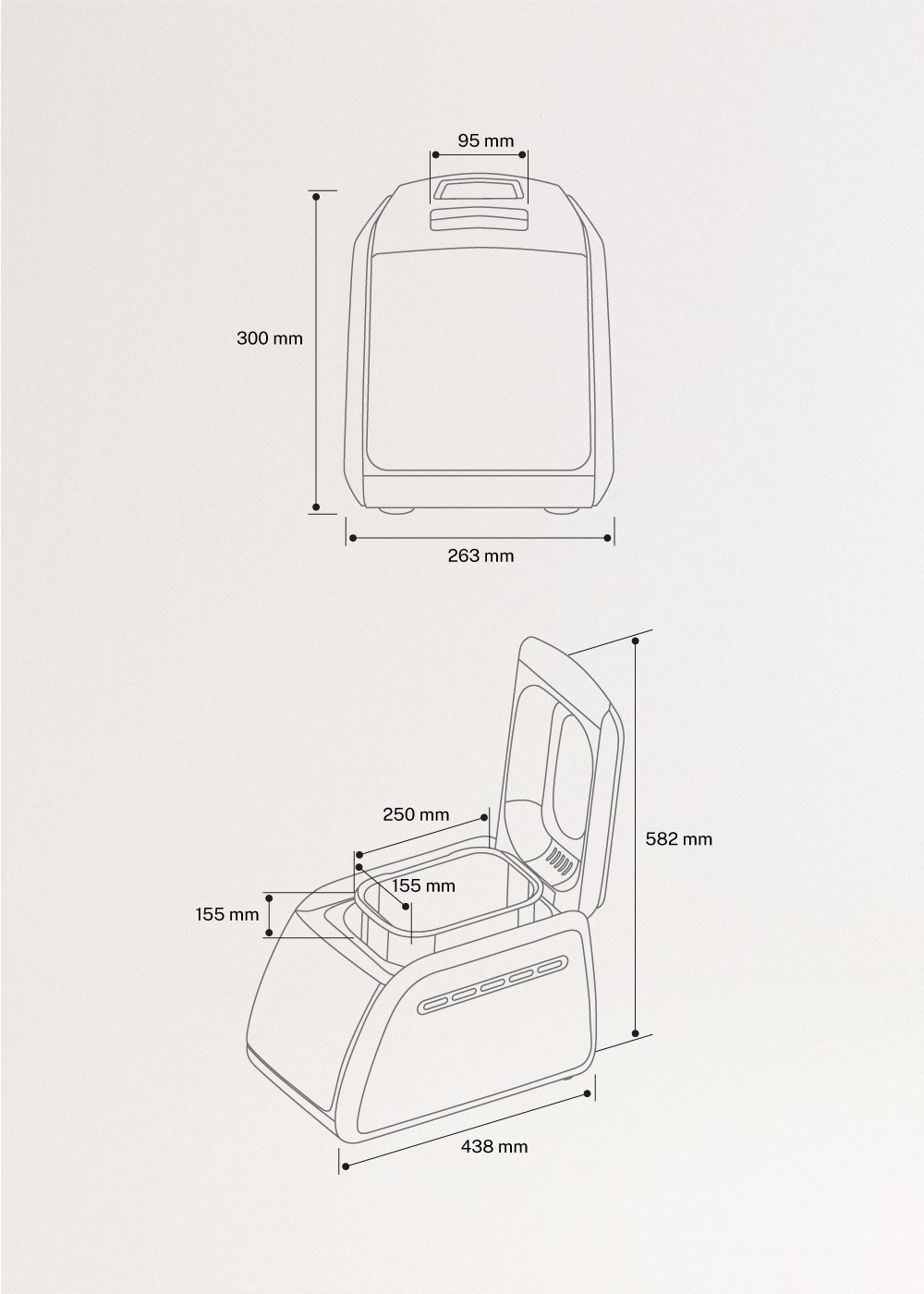 CHEF BREAD - Bread Maker, medidas foto vertical