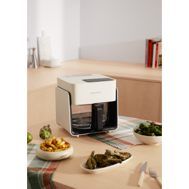 Glass Air Fryer 4.2L with Steamer - AIR FRYER MIST