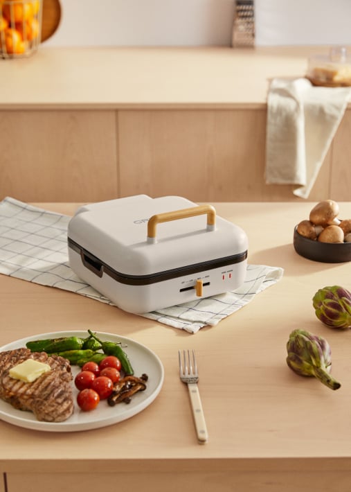 STONE STUDIO PRO - Multifunction grill with 180º opening