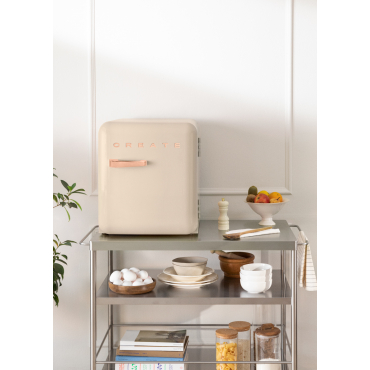 FRIDGE RETRO 48L - Retro-style refrigerator Rose gold