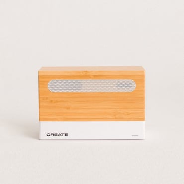 PHONE UVC STERILIZER - Ultraviolet UVC Portable Sterilizer and Charger for Smartphones White & Natural Wood