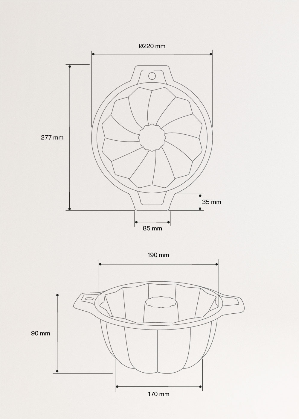 KITCHENWARE STUDIO - Silicone moulds, medidas foto vertical