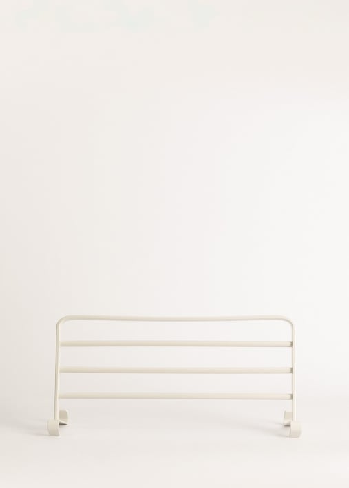 Shelf with hook and three bars for WARM TOWEL towel rail