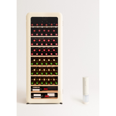 Retro-style electric wine cooler for 12, 45 or 76 bottles - WINECOOLER RETRO