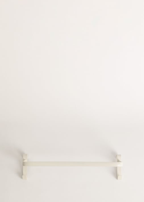 Shelf with hook and one bar for WARM TOWEL towel rail