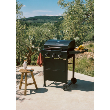BBQ GAS BURNER - 9kW gas barbecue with 3 burners and a foldable table Exclusive