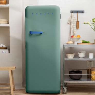 FRIDGE RETRO 281L - Retro-style refrigerator Sage