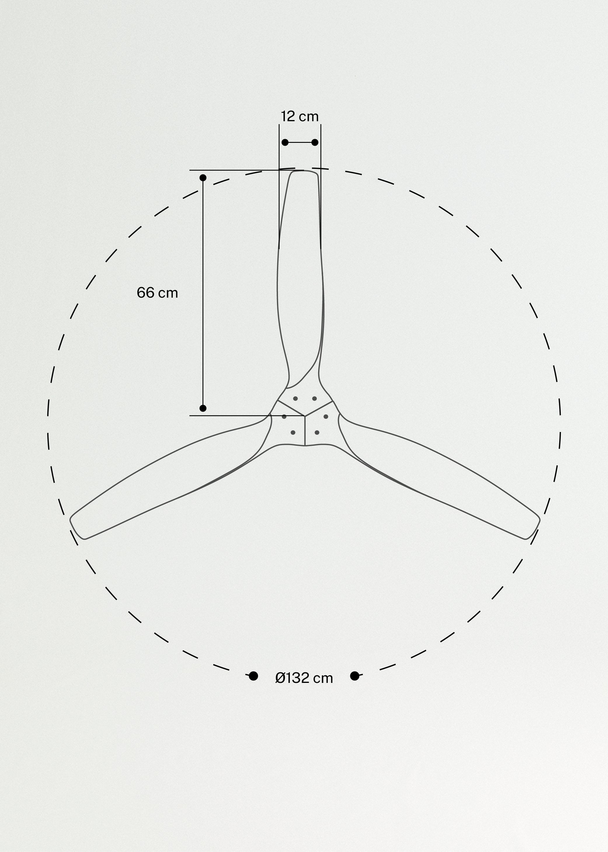 WIND STYLANCE - Silent 40W ceiling fan 100% wood various sizes, medidas foto vertical