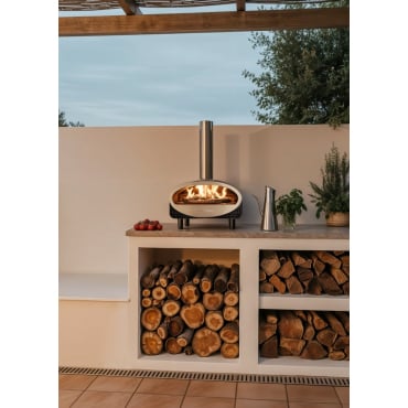 PIZZA MAKER ADVANCE - Pellet oven for stone-baked pizzas Black