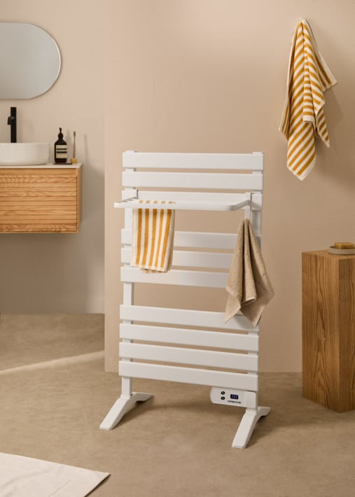WARM TOWEL - Electric floor or wall towel rail 500W