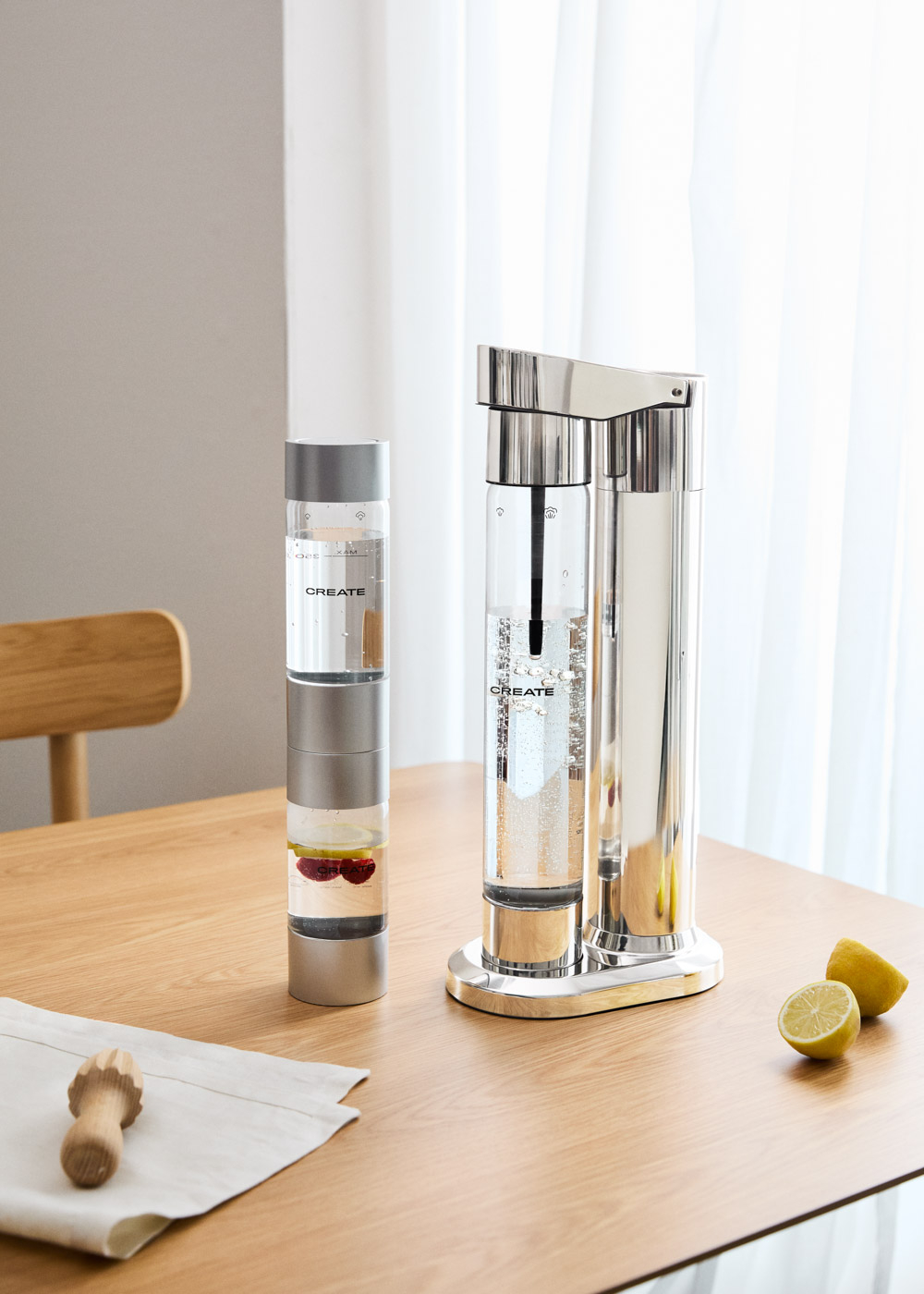 Buy OTE Sparkling Water Maker - Portable Soda Maker Machine For Home 450ml Compact Size With 20 Mini Cylinders Included Soda Machine No Electricity - View #5
