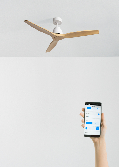 WIND STYLANCE - Quiet 40W ceiling fan with technical ABS blades, available in various sizes