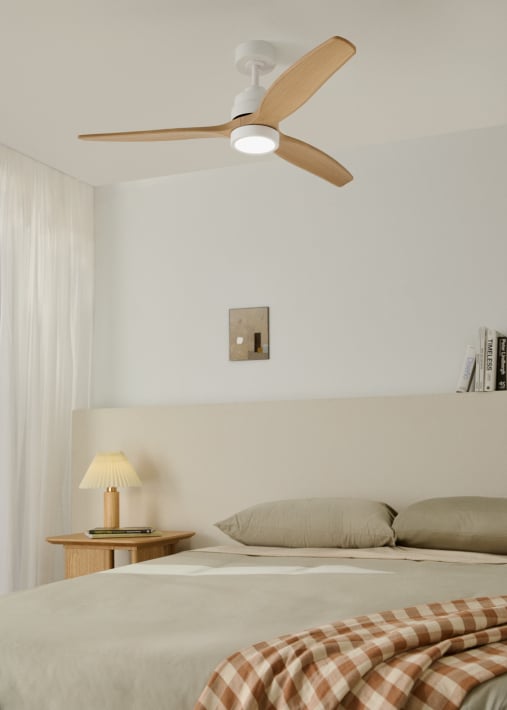 WIND STYLANCE - Quiet 40W ceiling fan with technical ABS blades, available in various sizes