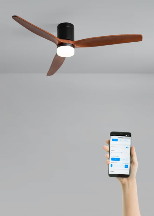 WIND CALM - Quiet 40W ceiling fan with technical ABS blades various sizes