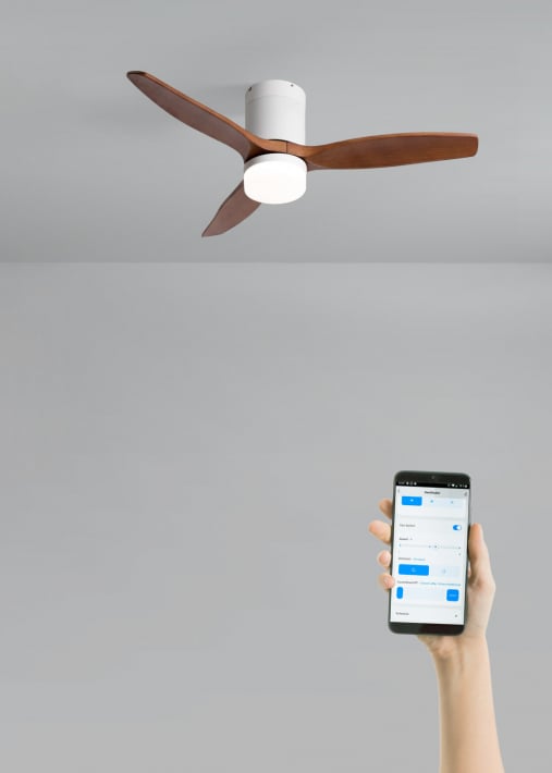 WIND CALM - Quiet 40W ceiling fan with technical ABS blades various sizes