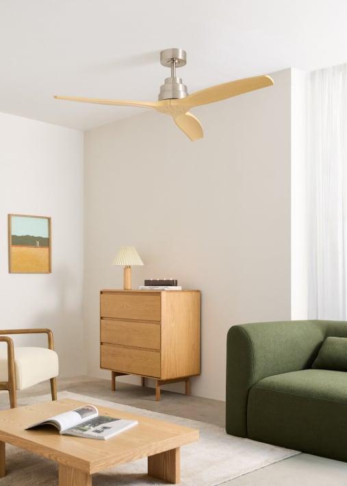 WIND STYLANCE - Quiet 40W ceiling fan with technical ABS blades, available in various sizes