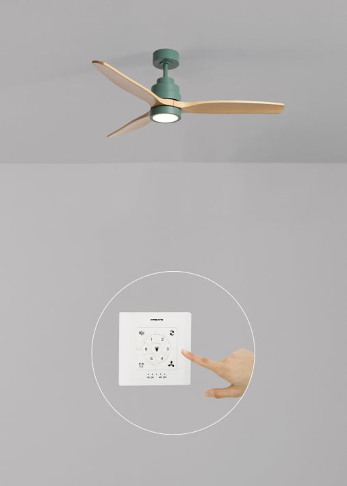 WIND STYLANCE - Quiet 40W ceiling fan with technical ABS blades, available in various sizes