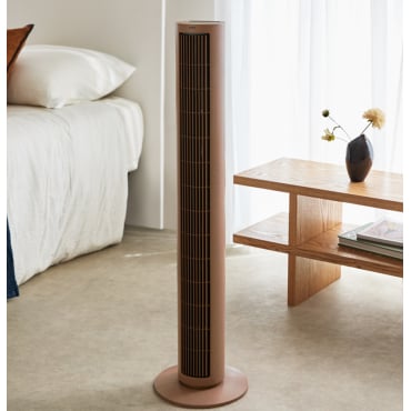 AIR TOWER LARGE - 60W oscillating tower fan, 100 cm height Mocha