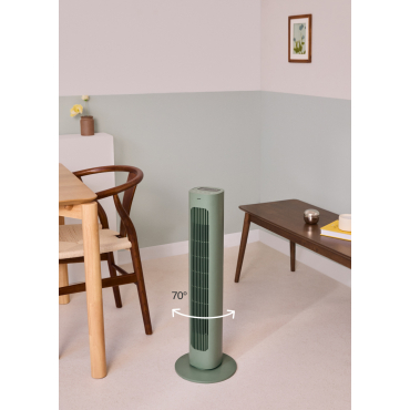 AIR TOWER - 50W oscillating tower fan, 77 cm height Sage
