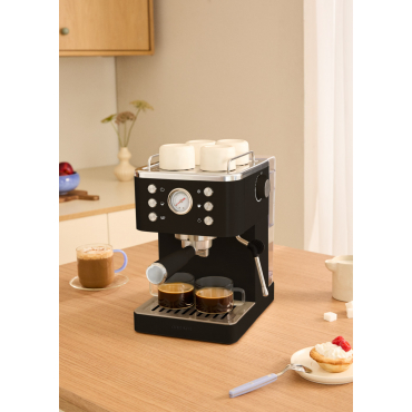 THERA CLASSIC COLD BREW - 20-Bar Espresso Machine with Cold Coffee Function Black