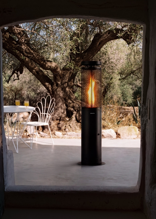 FIRE ROUND PELLET HEATER - 17.5 kW Smokeless Outdoor Pellet Stove