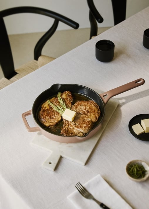 IRON PAN - Ø26 cm enameled cast iron skillet