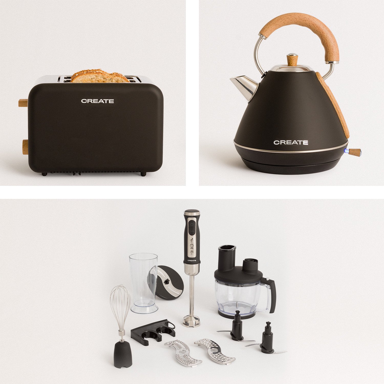 retro toaster and kettle set