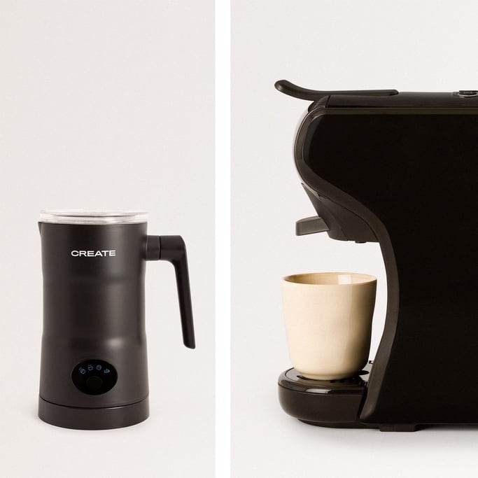 Potts Multi Capsule Espresso Machine, Milk Warmer Frother For Coffee