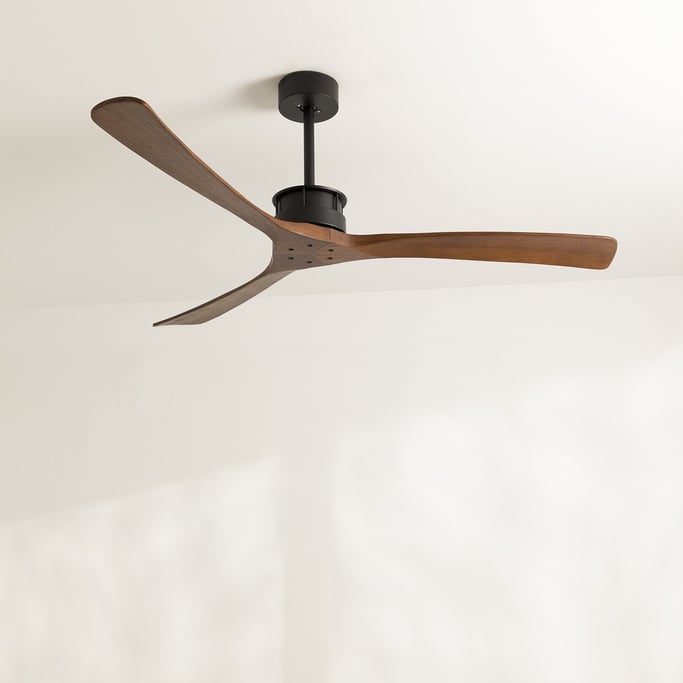 Wind Large Dc Silent Xl 40w Ceiling Fan Ø152 Cm Create Wind Large Dc Silent Xl 40w Ceiling, Natural Wood Ceiling Fan