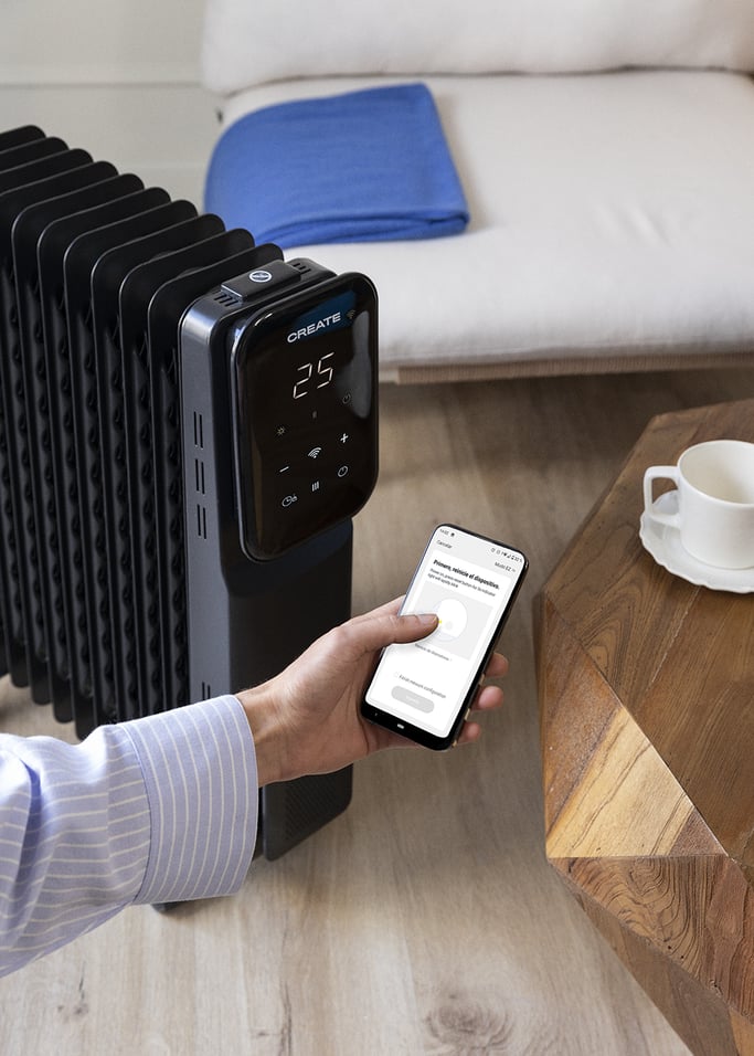 WARM CONNECT 2500W - Electric oil radiator with Wi-Fi, gallery image 2