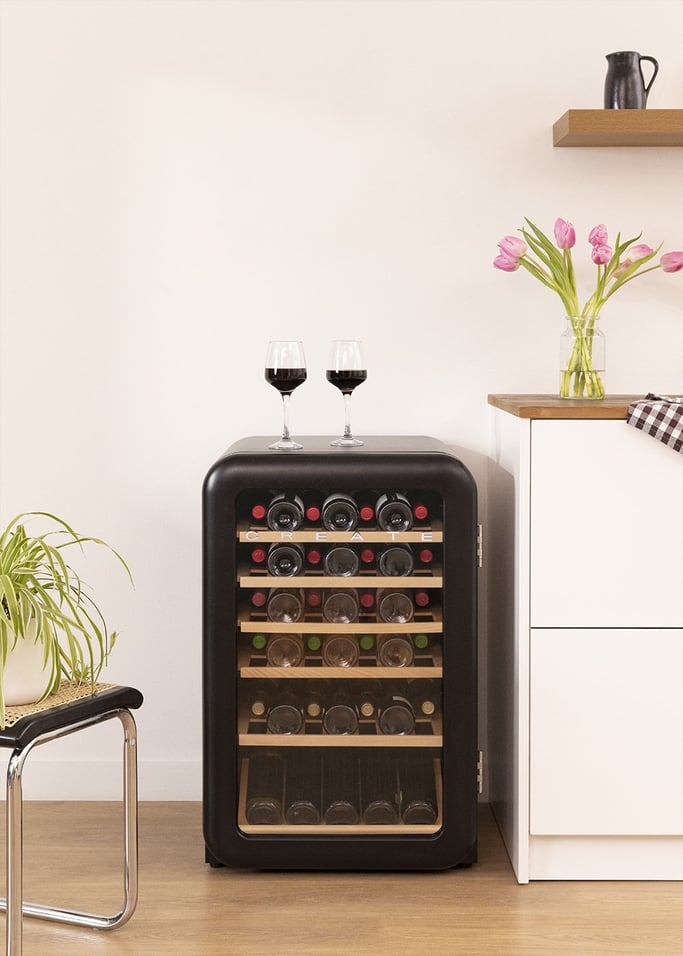 WINECOOLER RETRO XL - Electric wine cellar with 45 bottles, gallery image 1