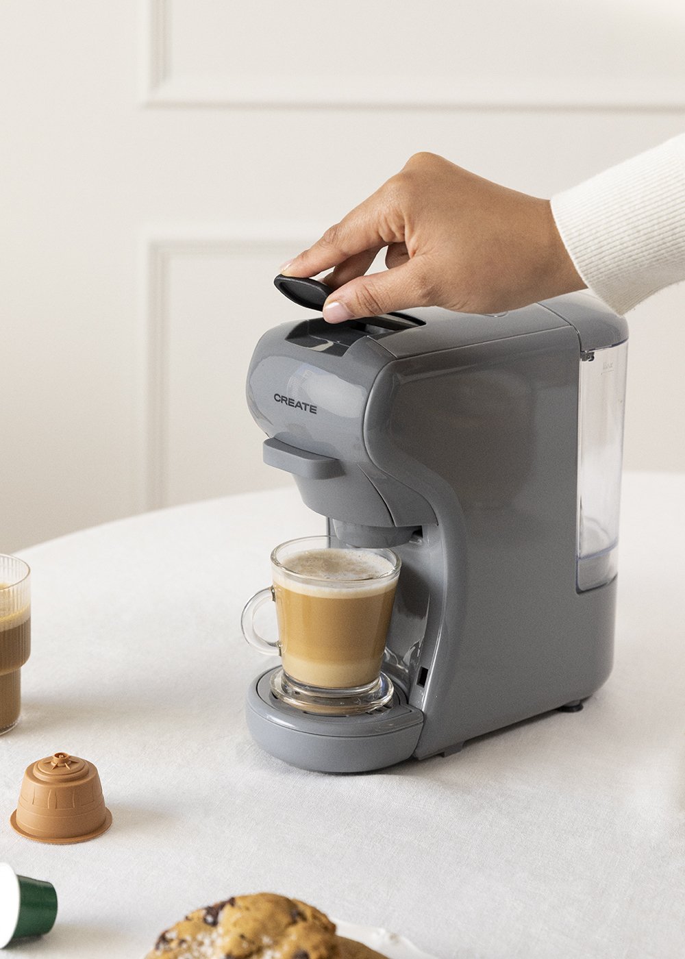 POTTS Multicapsule express and ground coffee machine Create