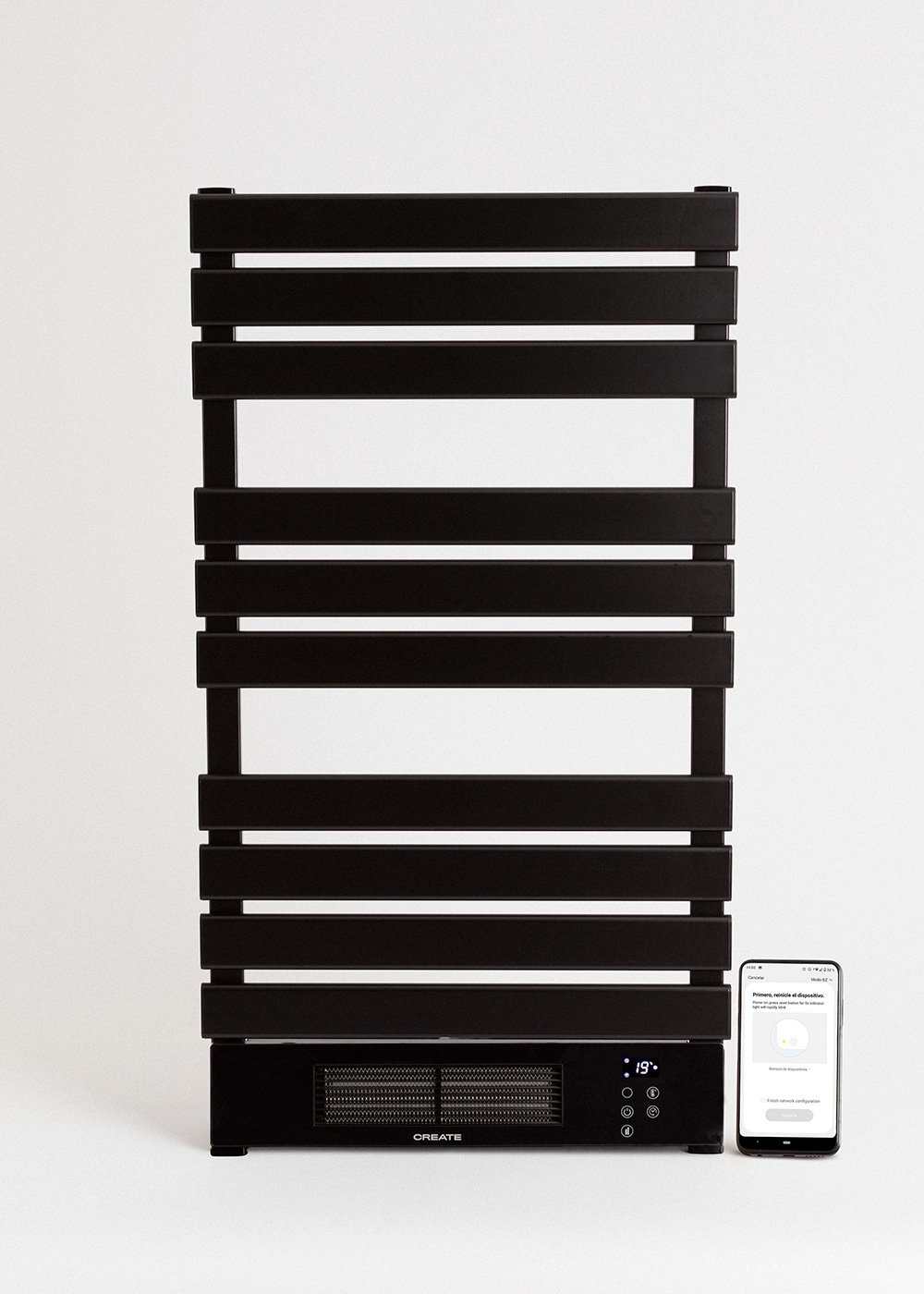 WARM TOWEL PRO Electric towel rail with heater and WiFi 1500W Create