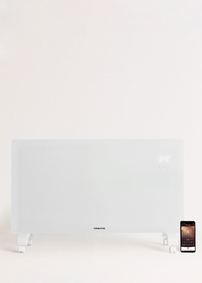 WARM CRYSTAL 2500W - Electric Glass Convector with WiFi, gallery image 2