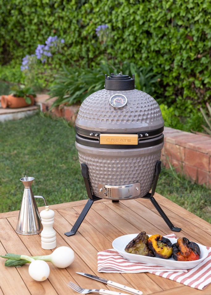 BBQ KAMADO - Ceramic smoker barbecue grill, gallery image 1