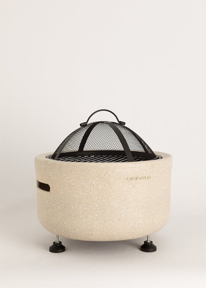 FIRE BOWL GRILL - Outdoor brazier with grill, gallery image 6