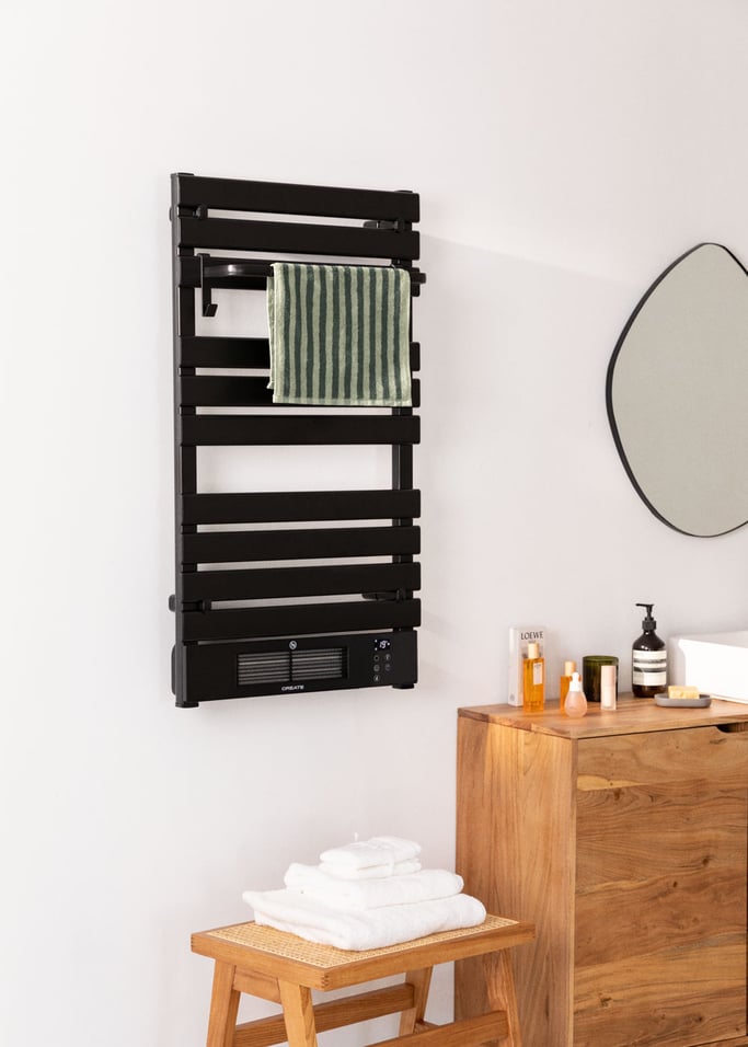 Shelf with hook and one bar for WARM TOWEL towel rail, gallery image 2