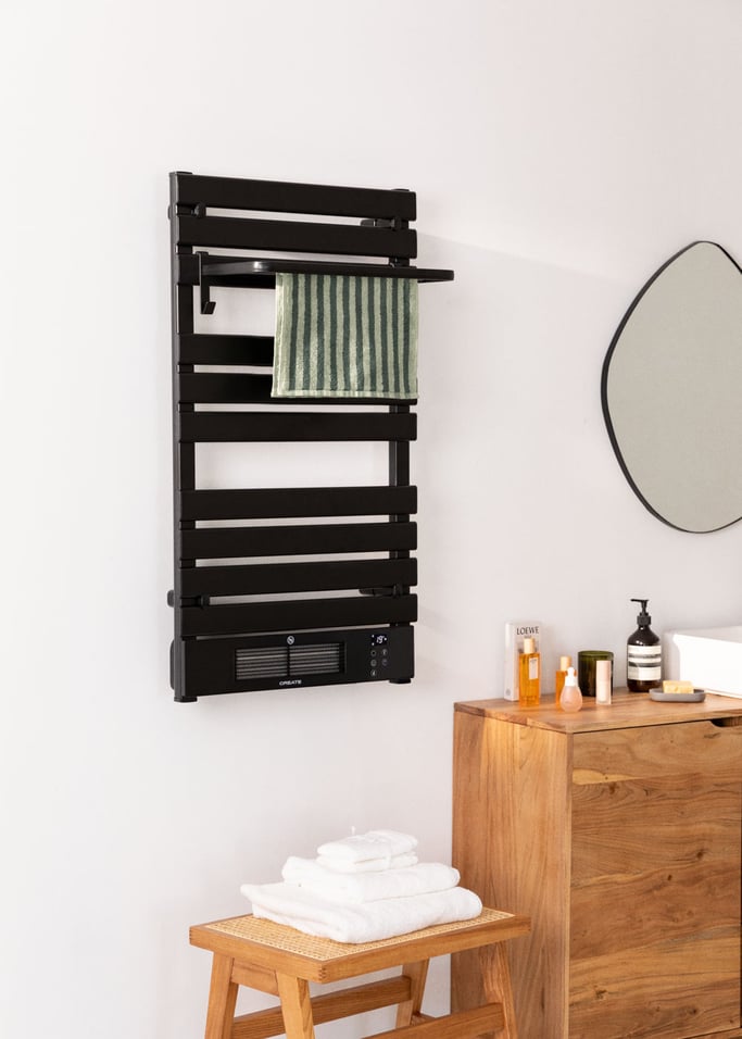 Shelf with hook and three bars for WARM TOWEL towel rail, gallery image 2