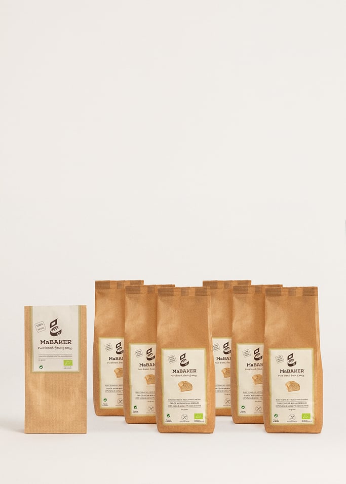 6-PACK organic bread mix + 6 sachets of yeast		, gallery image 2