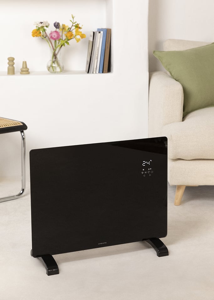 WARM CRYSTAL 1500W - Glass convection heater with Wifi - Create