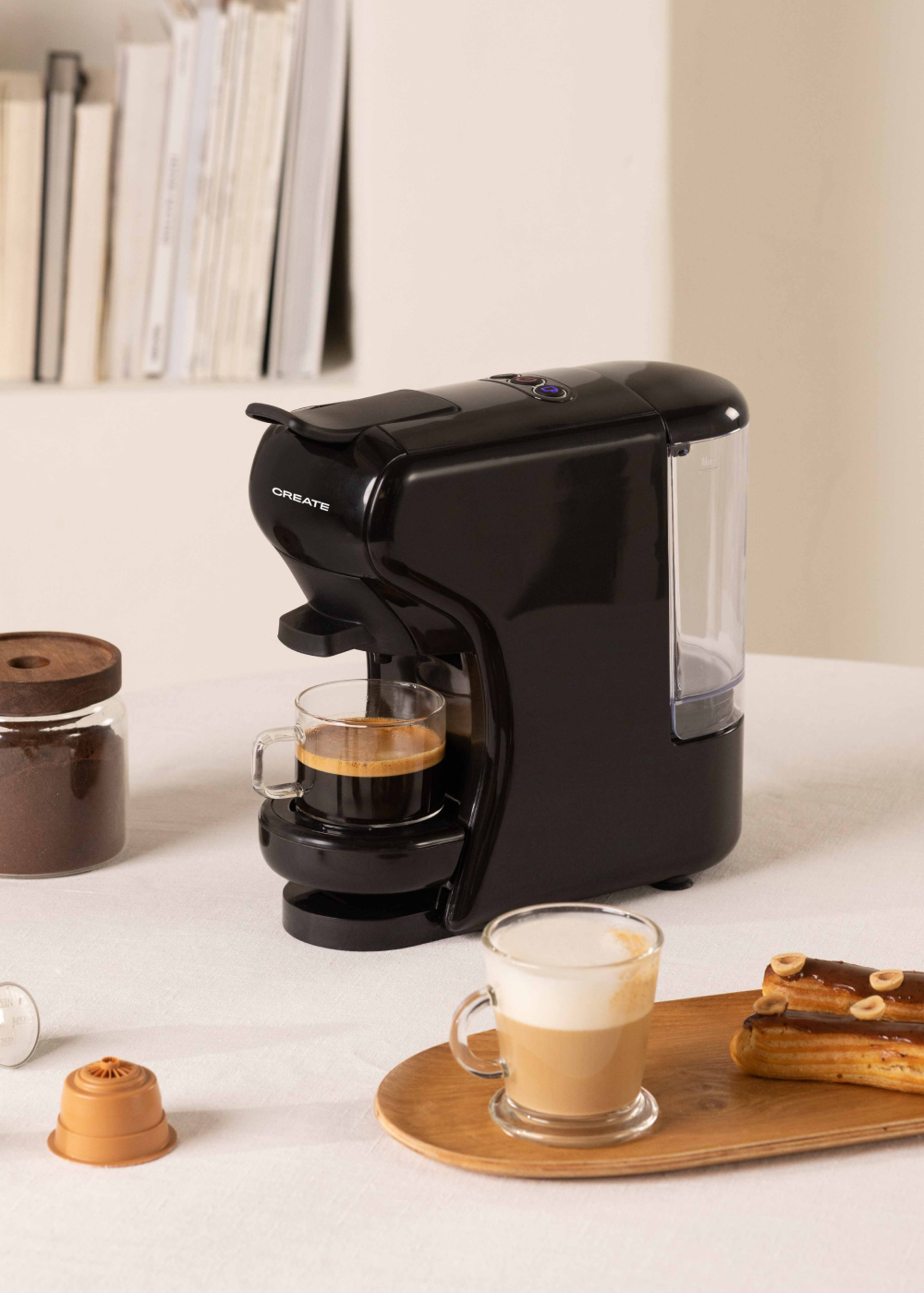 POTTS - Multi-capsule express and ground coffee machine - Create